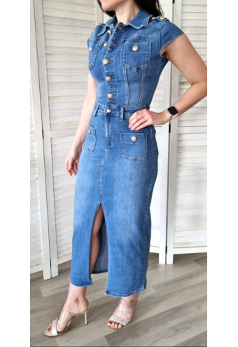 Maxi rifľové šaty